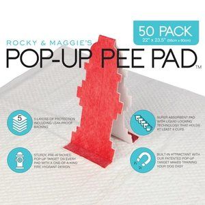 Rocky & Maggie's Pop-Up Hydrant Pee Pad 50 Pack